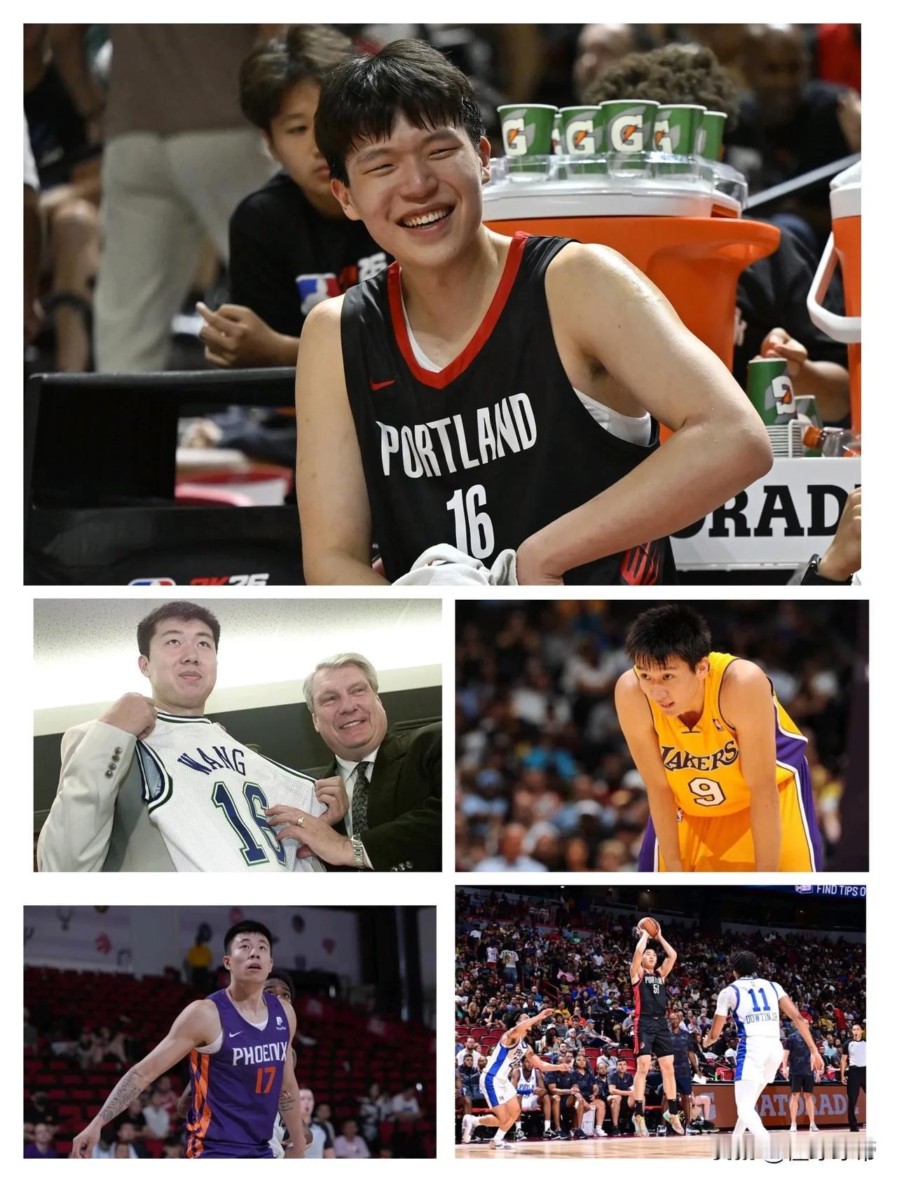 好男儿志在四方，盘点中国球员在NBA夏季联赛的首秀表现！

杨瀚森:出战23分3