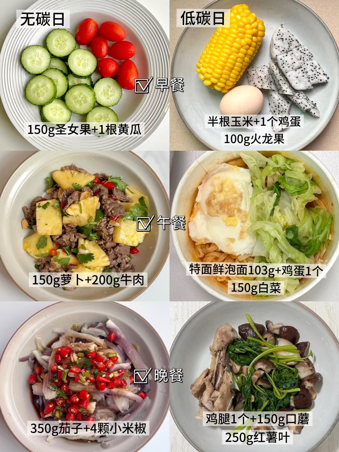 一人食｜一周干净饮食合集‼️