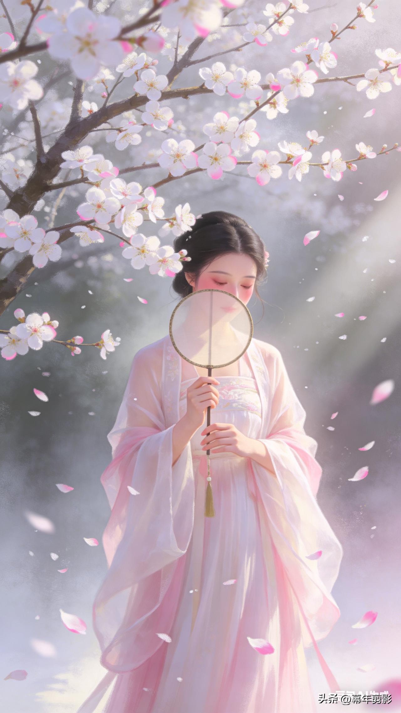 东风先叩窗棂时

柳烟已揉碎半湖碧

桃腮初染霞，李瓣落如雪

檐角铜铃摇着未醒