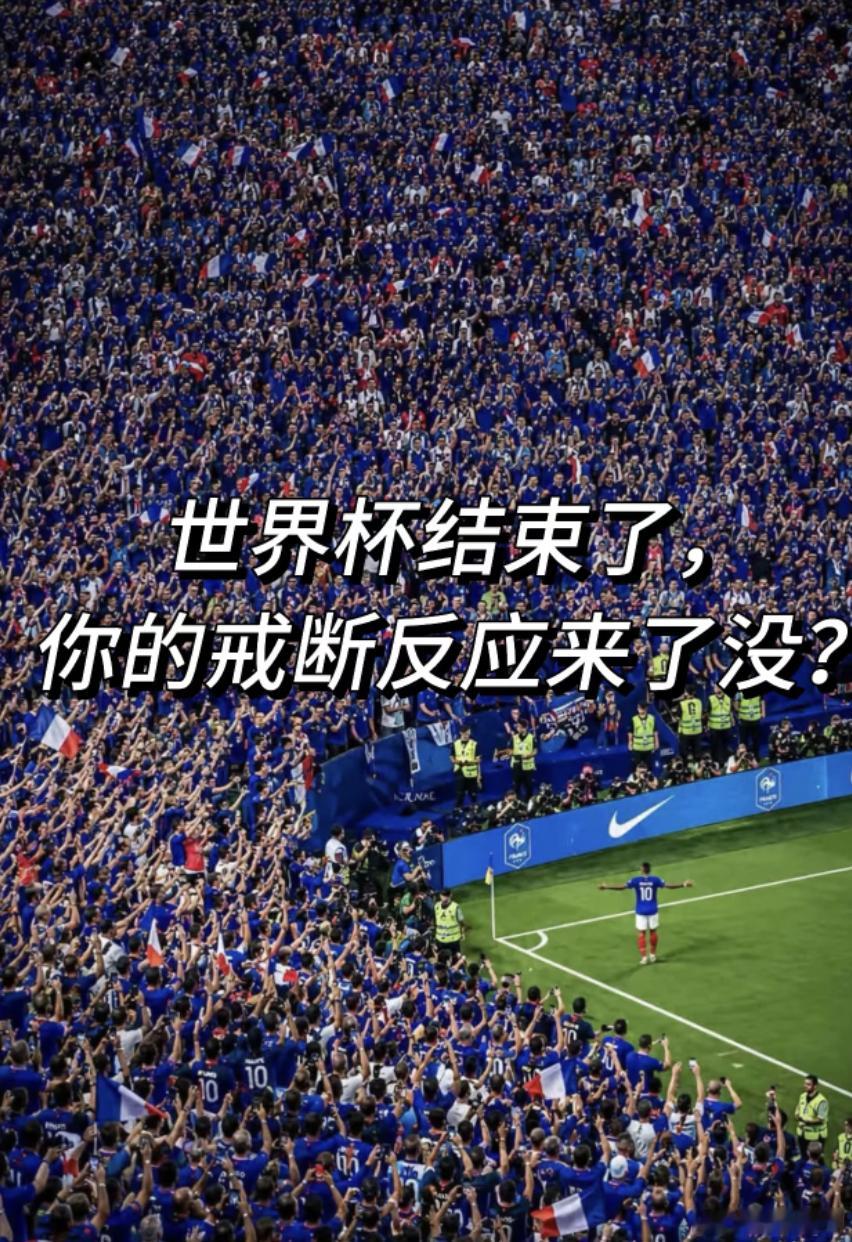 世界杯后的戒断反应出现了世界杯结束了，我的戒断反应全面爆发。半夜三点准时惊醒。结