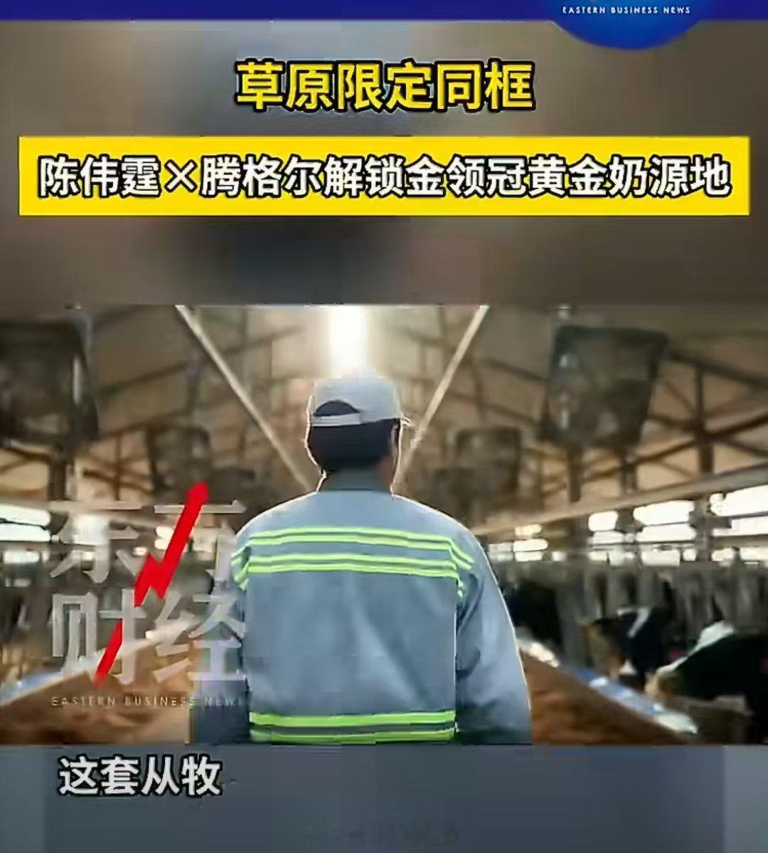陈伟霆腾格尔草原同框 腾格尔介绍起敕勒川的时候语气里全是自豪感，陈伟霆在旁边认真