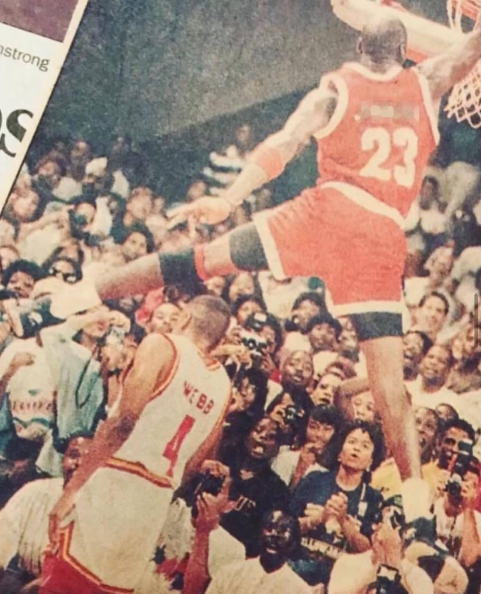 Michael Jordan 在Dominique Wilkins All St