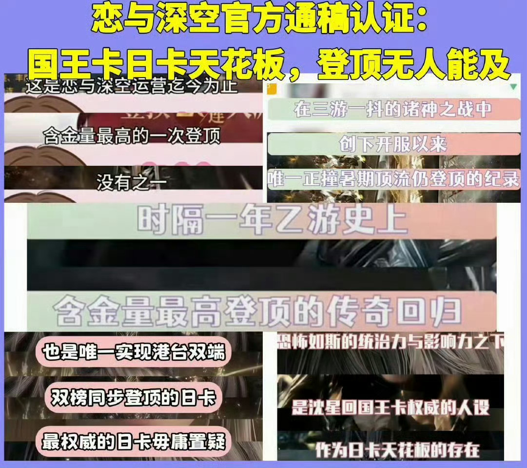 沈星回沈星回是《恋与深空》中唯一拥有国王相关设定的角色，各项商业与榜单成绩表现突