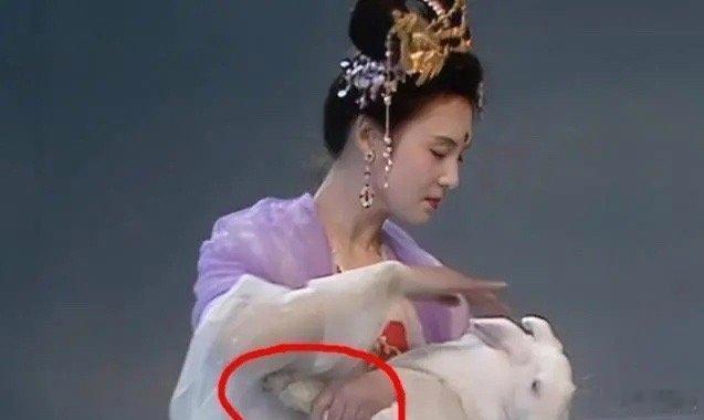 《西游记》嫦娥抱玉兔原来是这样抱的，当年只顾看嫦娥了 ​​​