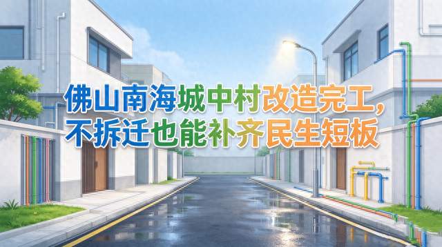 佛山南海城中村改造完工，不拆迁也能补齐民生短板