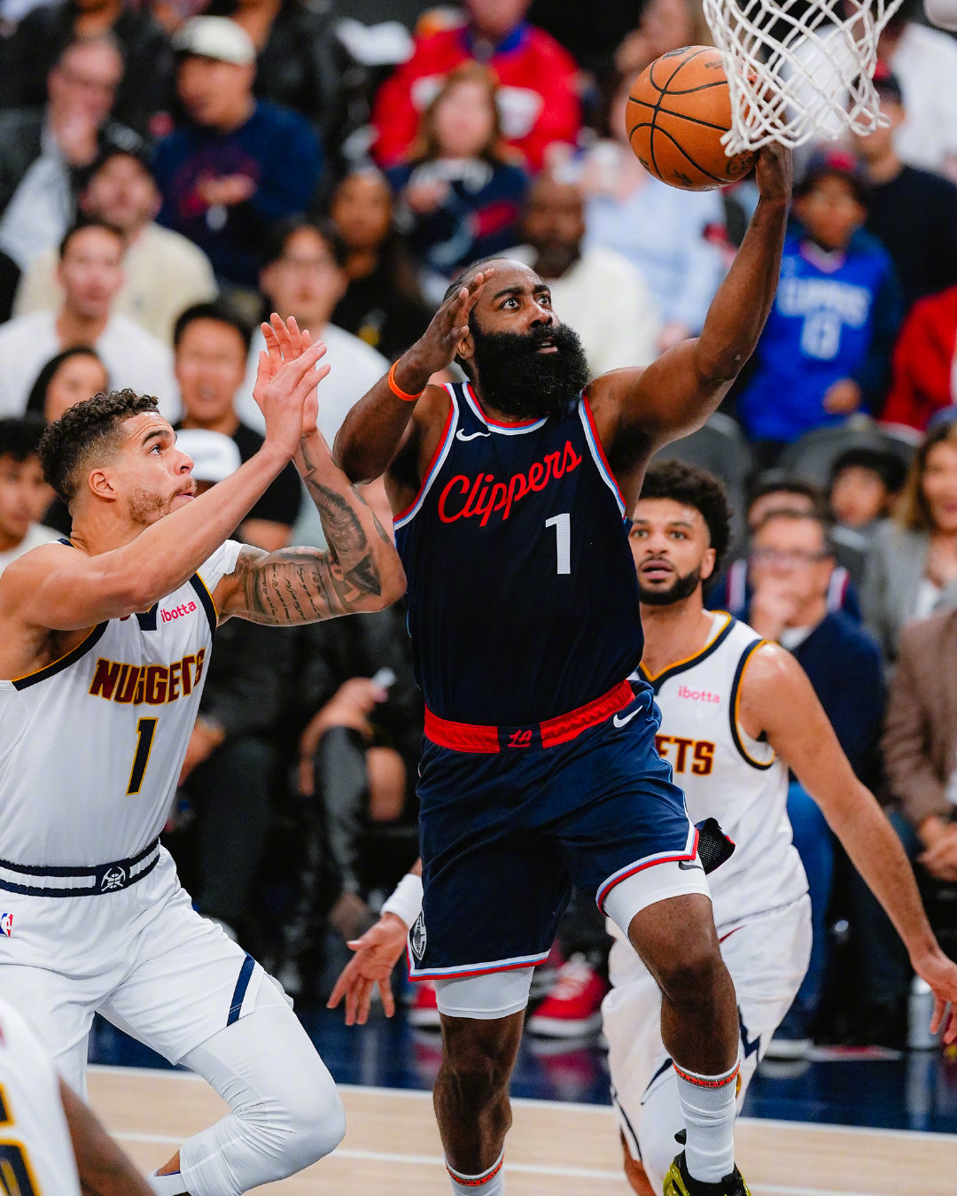 拖入抢七！哈登28+8&小卡27+10！#快船3比3掘金# NBA季后赛西部首轮