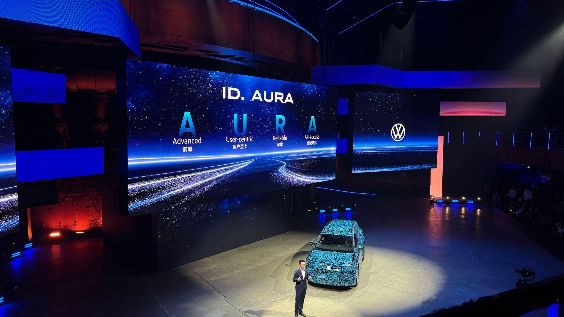 一汽-大众全新纯电序列ID.AURA推出了首款新车—ID.AURA T6这台车定