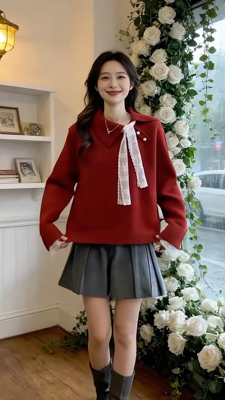 显瘦上衣慵懒风针织 洋气减龄 谁穿谁好看 面料柔软舒适