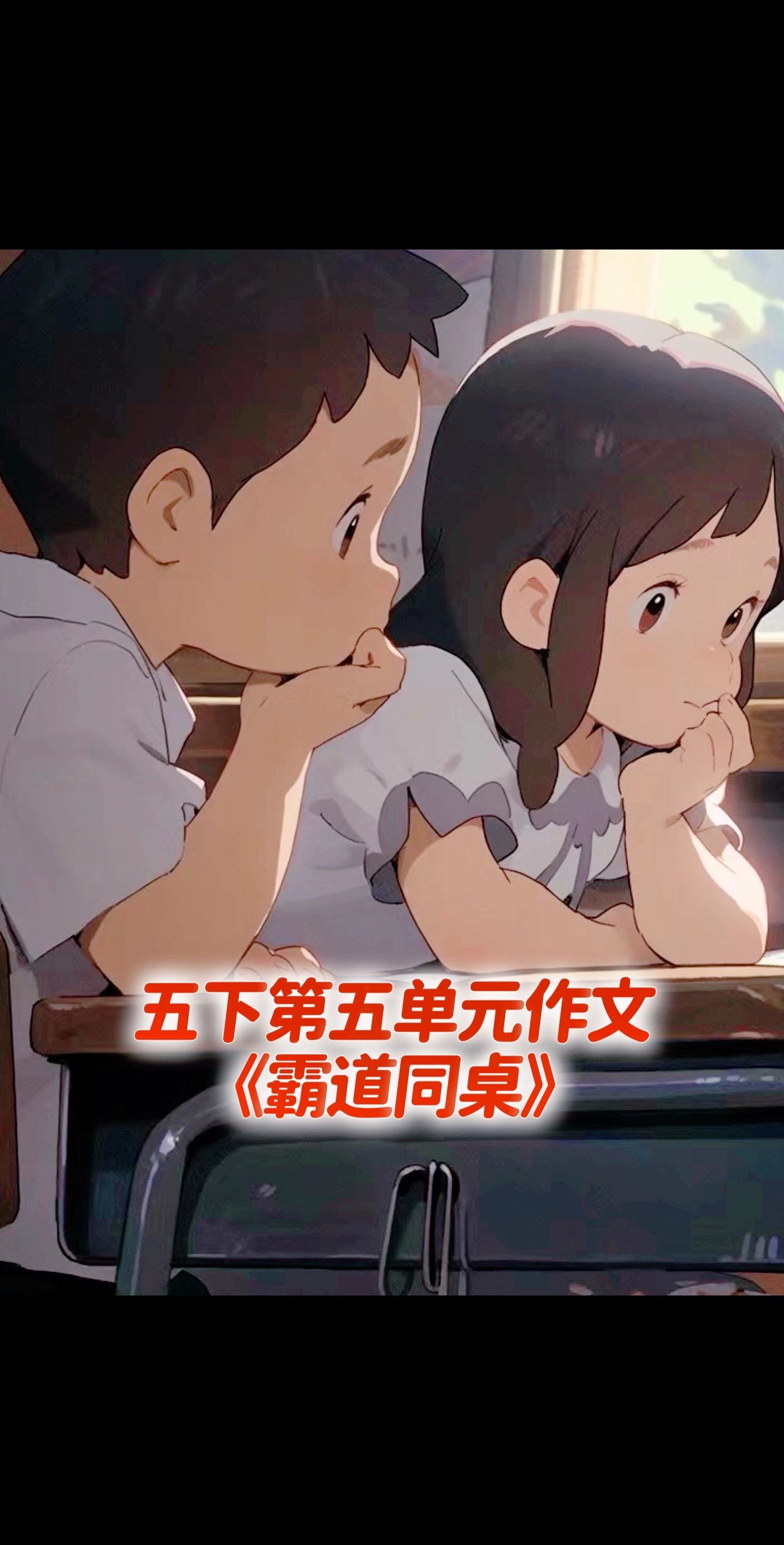 宝妈们，小学五年级下册第五单元作文《霸道同桌》。同步作文