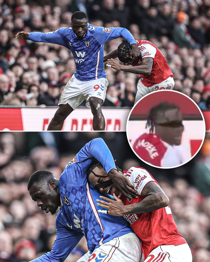 发带成眼罩了！布罗比和马杜埃凯争抢球权，扯掉了后者的发带