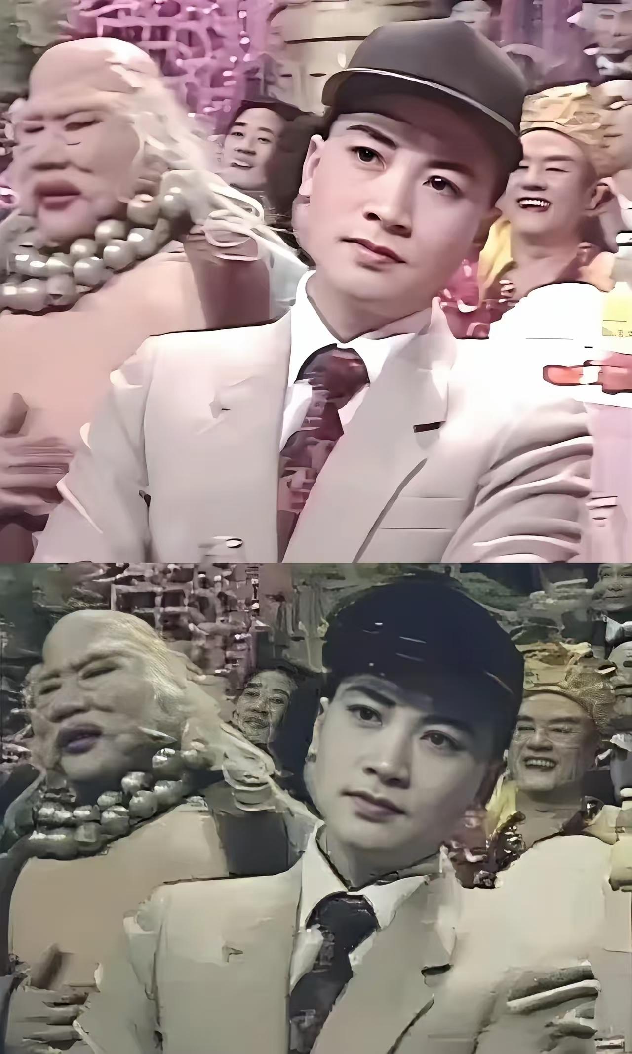 原来迟重瑞年轻时候长这么帅气啊。有钱的男人喜欢美女，有钱的女人也喜欢美男。单凭他