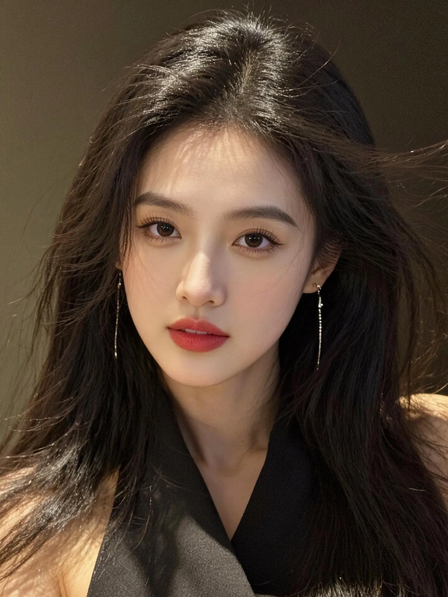 AI低奢黑裙自拍 ai创作 玩法合伙人计划 高颜值美女 情绪音乐新风向