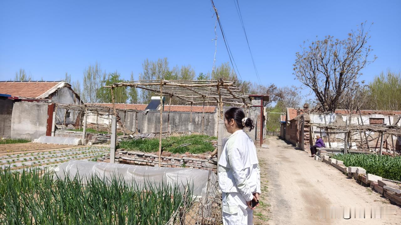 来到一个未完成拆迁的村庄。

朋友相伴，转到了这个村庄。

轻轻移步，满眼破落：