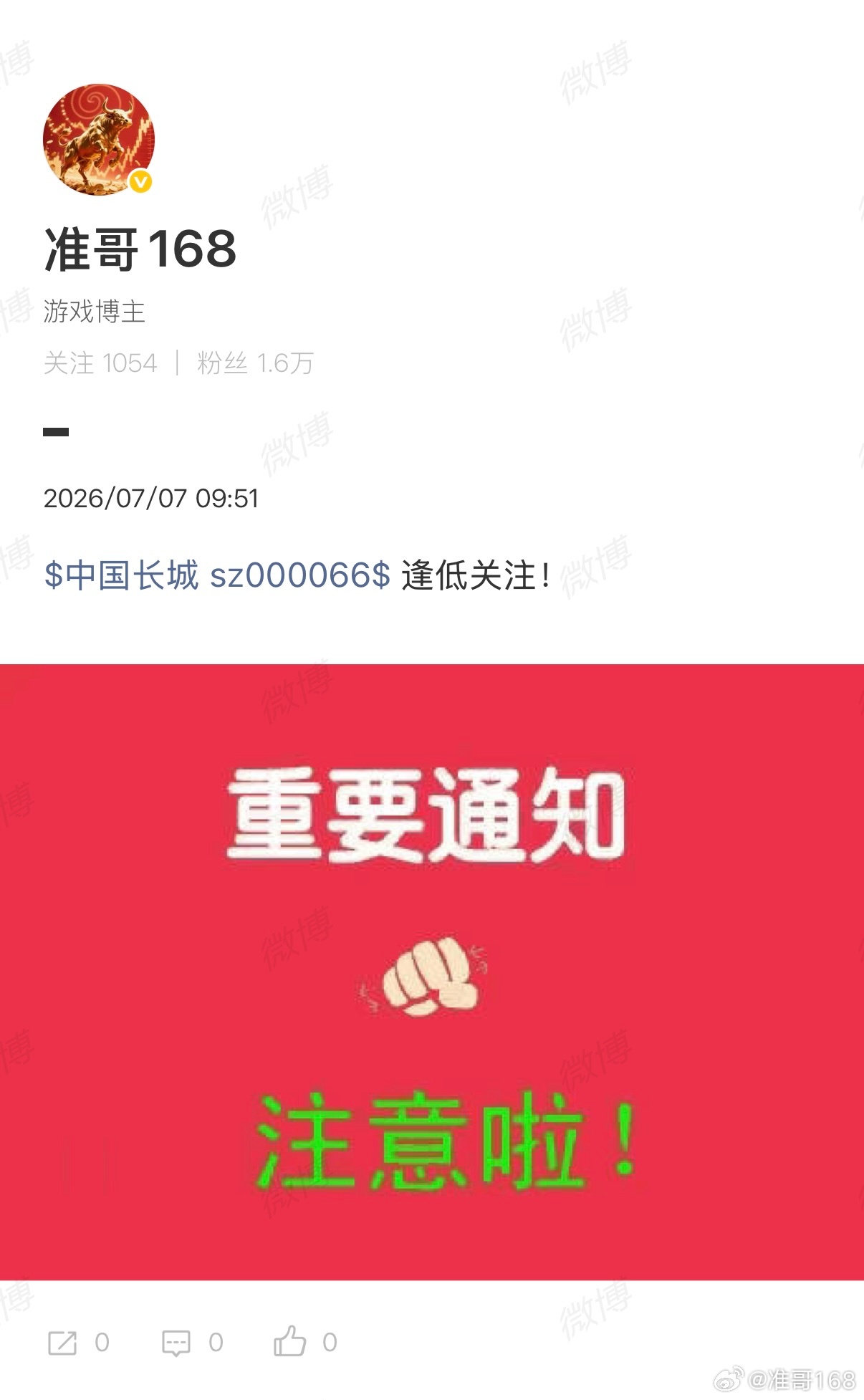 昨天分享的$中国长城 sz000066$ 吃肉！ 