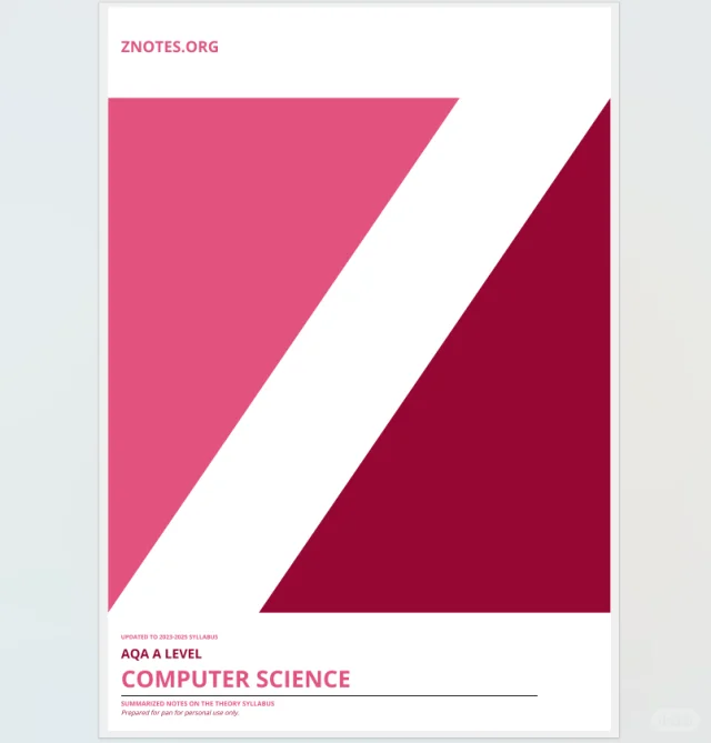 📚 AQA A-Level计算机科学精华笔记