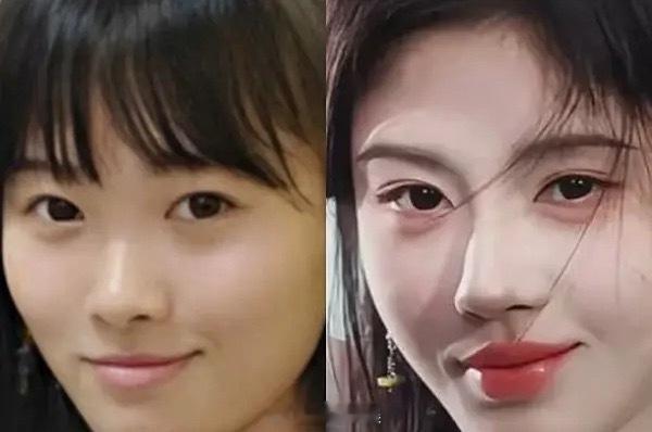 难道只有我一个人觉得鞠婧祎没有整容吗，今天听我侄女两个小学生聊天，她们说鞠婧祎整