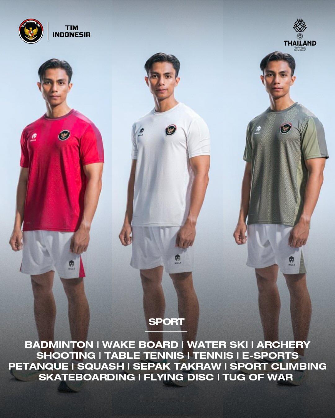 羽毛球的三款衣服 