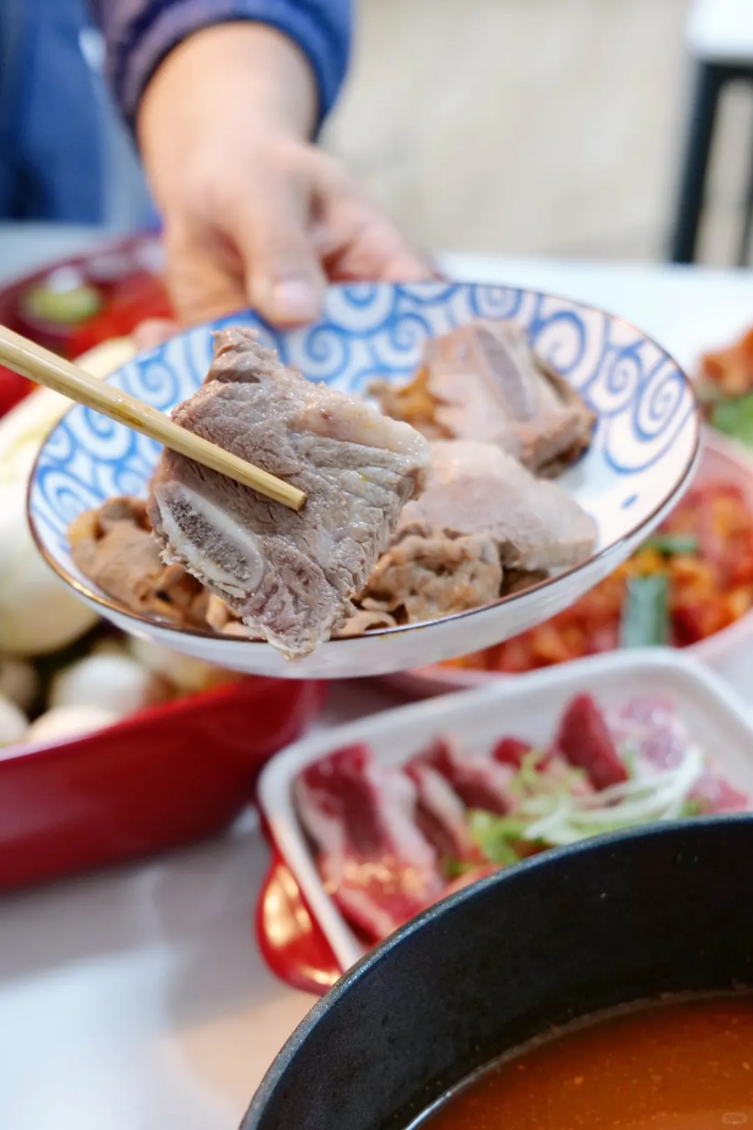 闺蜜小聚，这款山姆酸汤火锅牛肉拼盘必须C