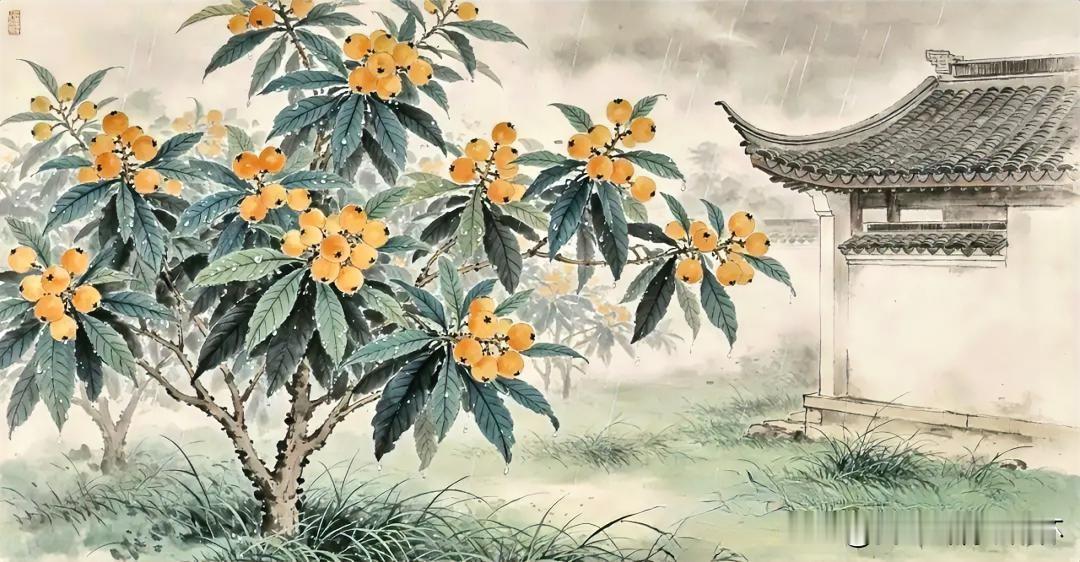 下联：白墙黑瓦熟枇杷
上联：有请雅士[玫瑰][玫瑰][玫瑰]