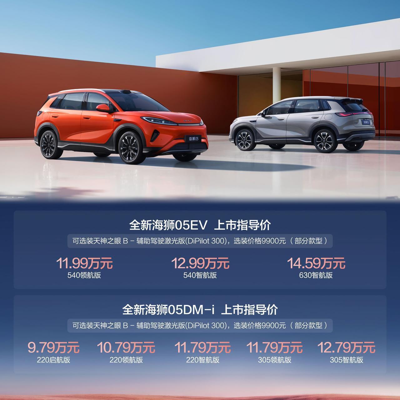 9.79万起，全新海狮05上市：入门即高配，终结A级SUV“丐版”时代

9.7
