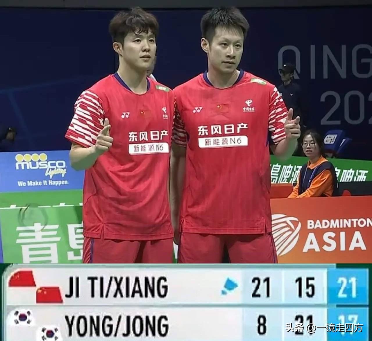 瑞昌国际羽毛球大师赛决出男双四强，名将任翔宇/何济霆战胜韩国组合真龙/李钟民，与