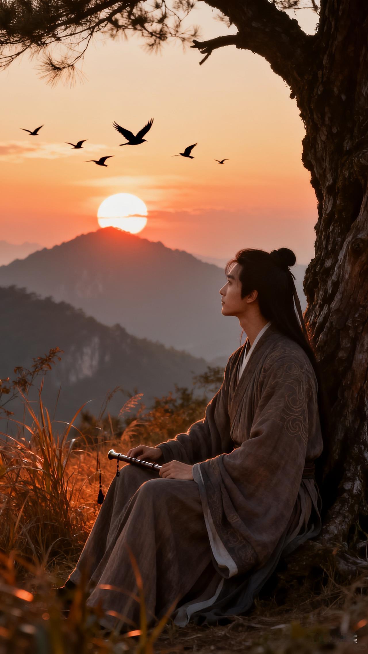 下联：尤钟暮晚曲邀风。

（图片来自网络）