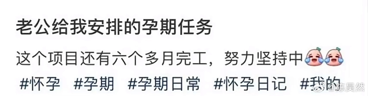 老公给我安排的孕期任务 ​​​