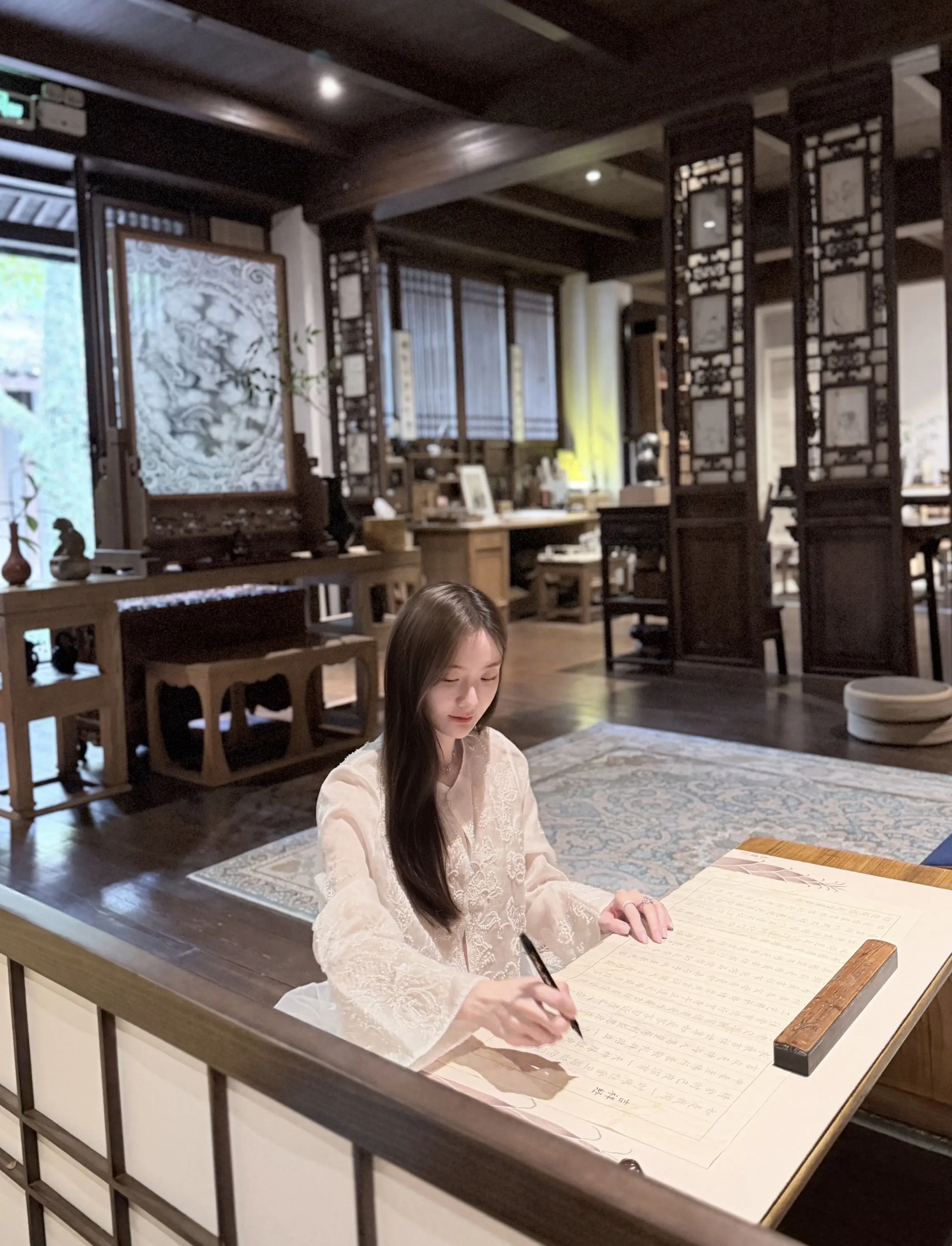中式美学体验 古风书写氛围 中式庭院