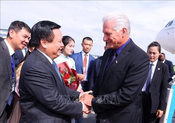8月31日上午，古巴领导人抵达越南，开始对越南进行国事访问并出席越南国庆80周年