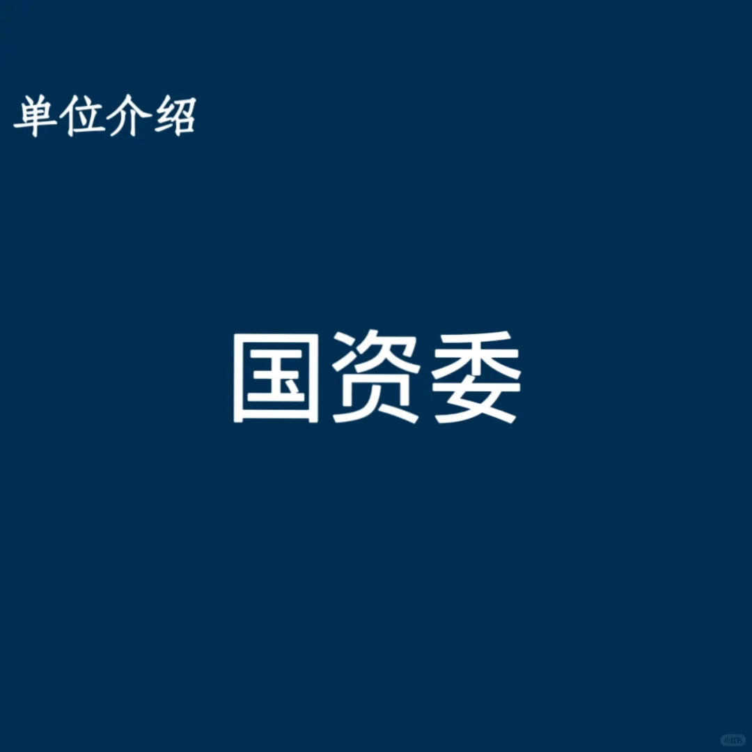 宝子们，这是国资委