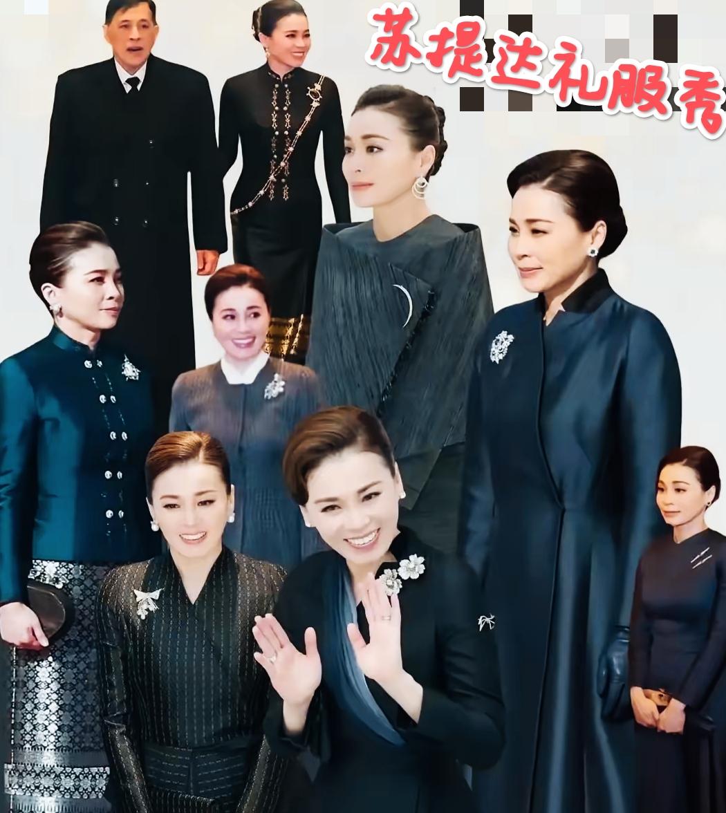 苏提达把每一套礼服都穿出了美美的感觉！
这礼服虽然设计的各有特点，但是跟苏提达的