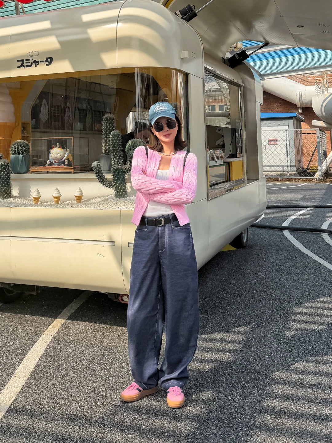 粉色拉夫劳伦穿搭有点少女 | 越基础越高级