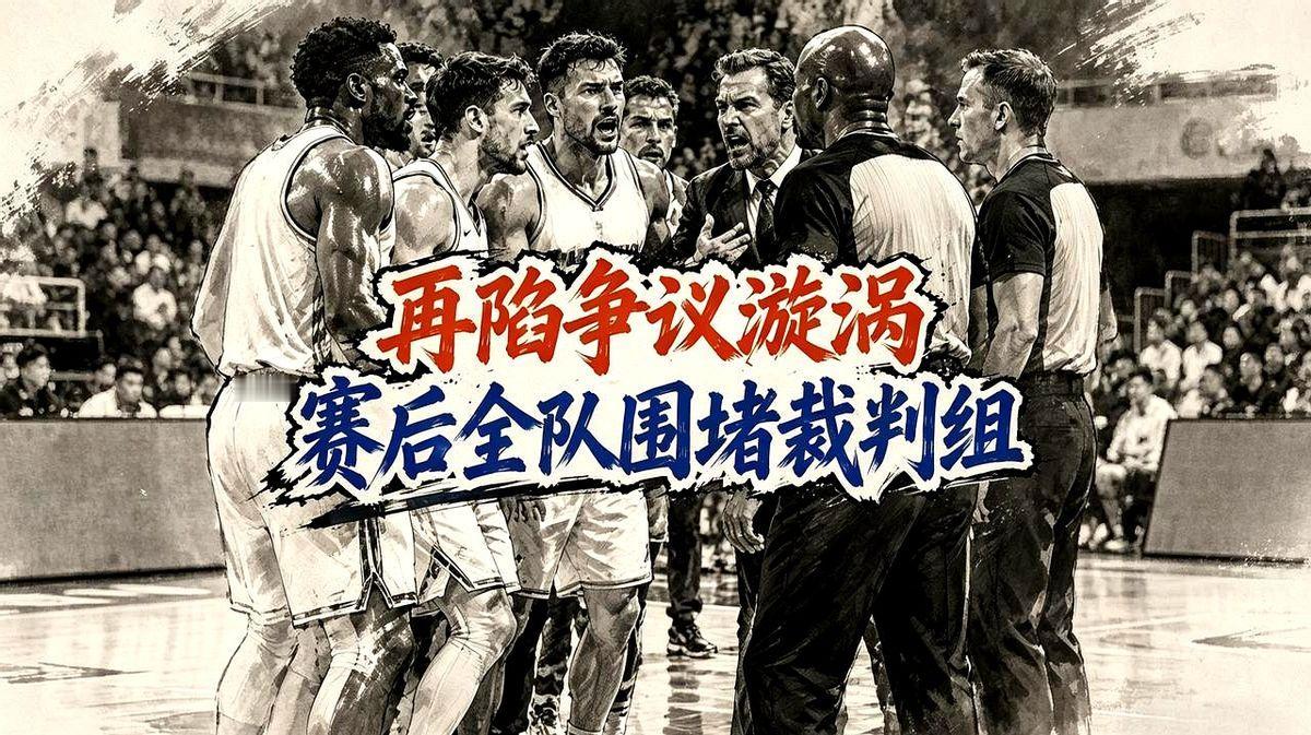 输了比赛，却好像赢了道理？湖人全队赛后围着裁判理论。

雷霆那边，亚历山大看着热