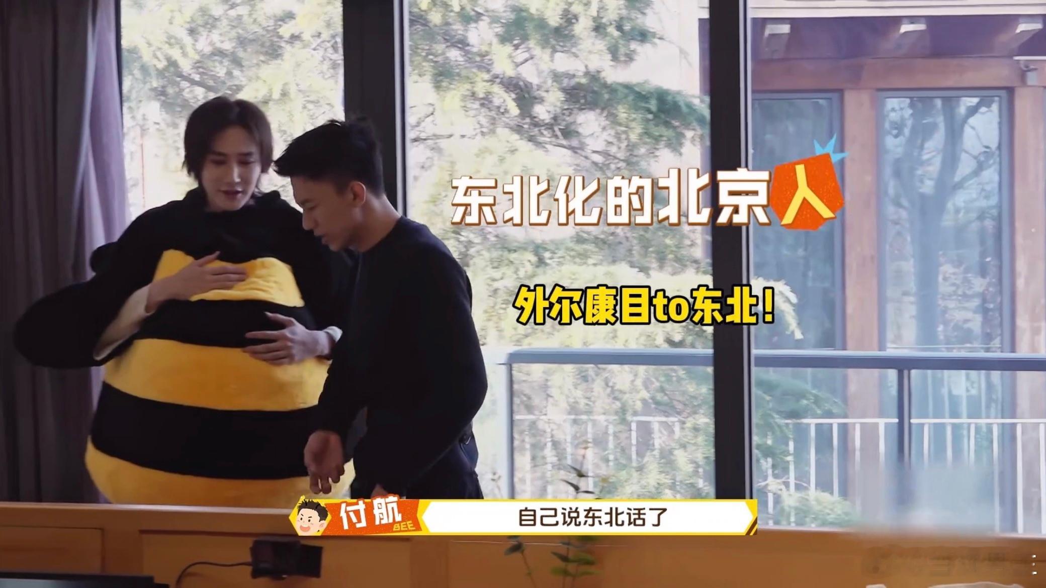 付航投降吧你身后全是东北人 我宣布这是年度最佳综艺名场面🏆！付航被两个东北人夹