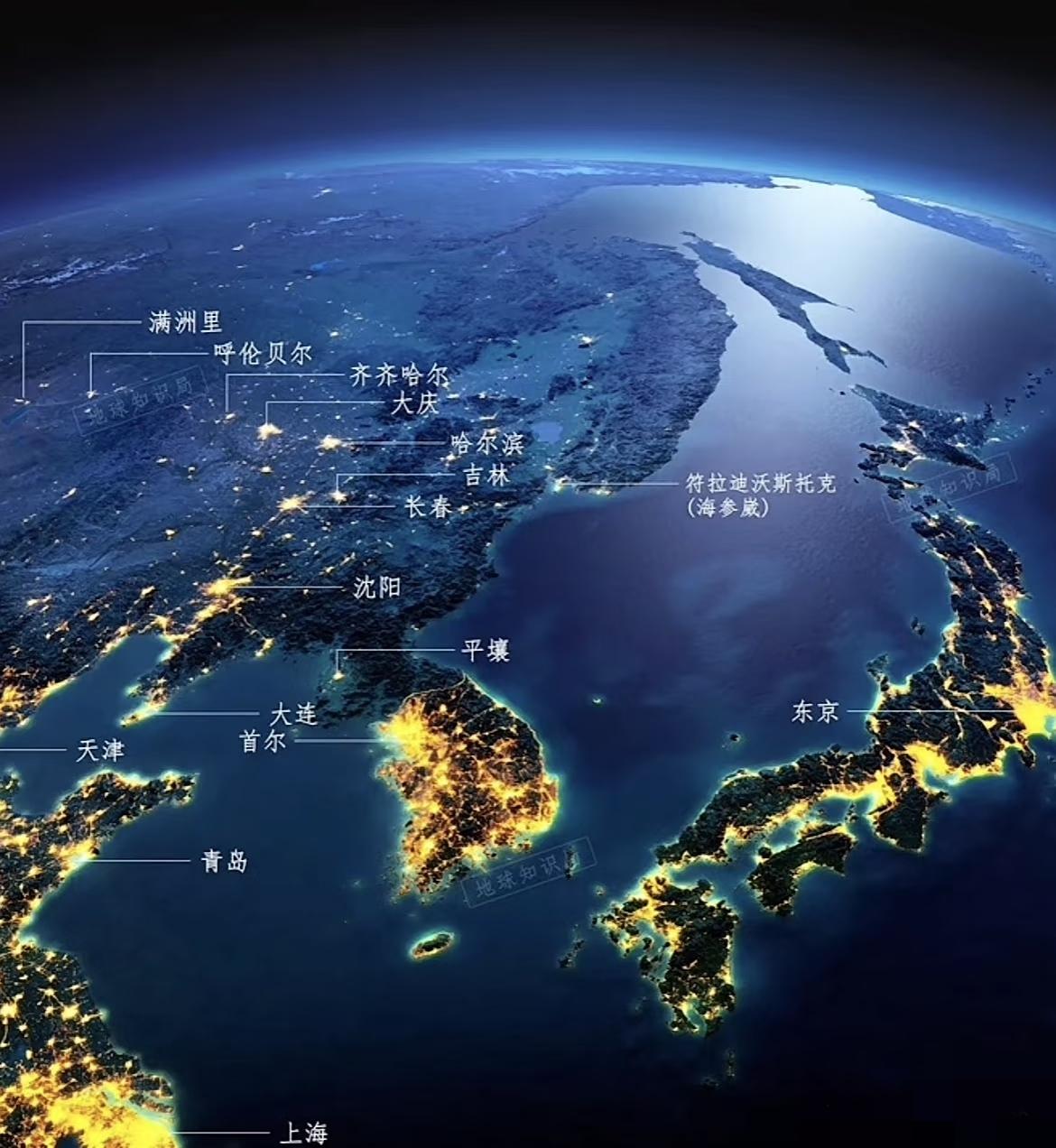 平壤的灯光图也很亮呀[捂脸][捂脸]