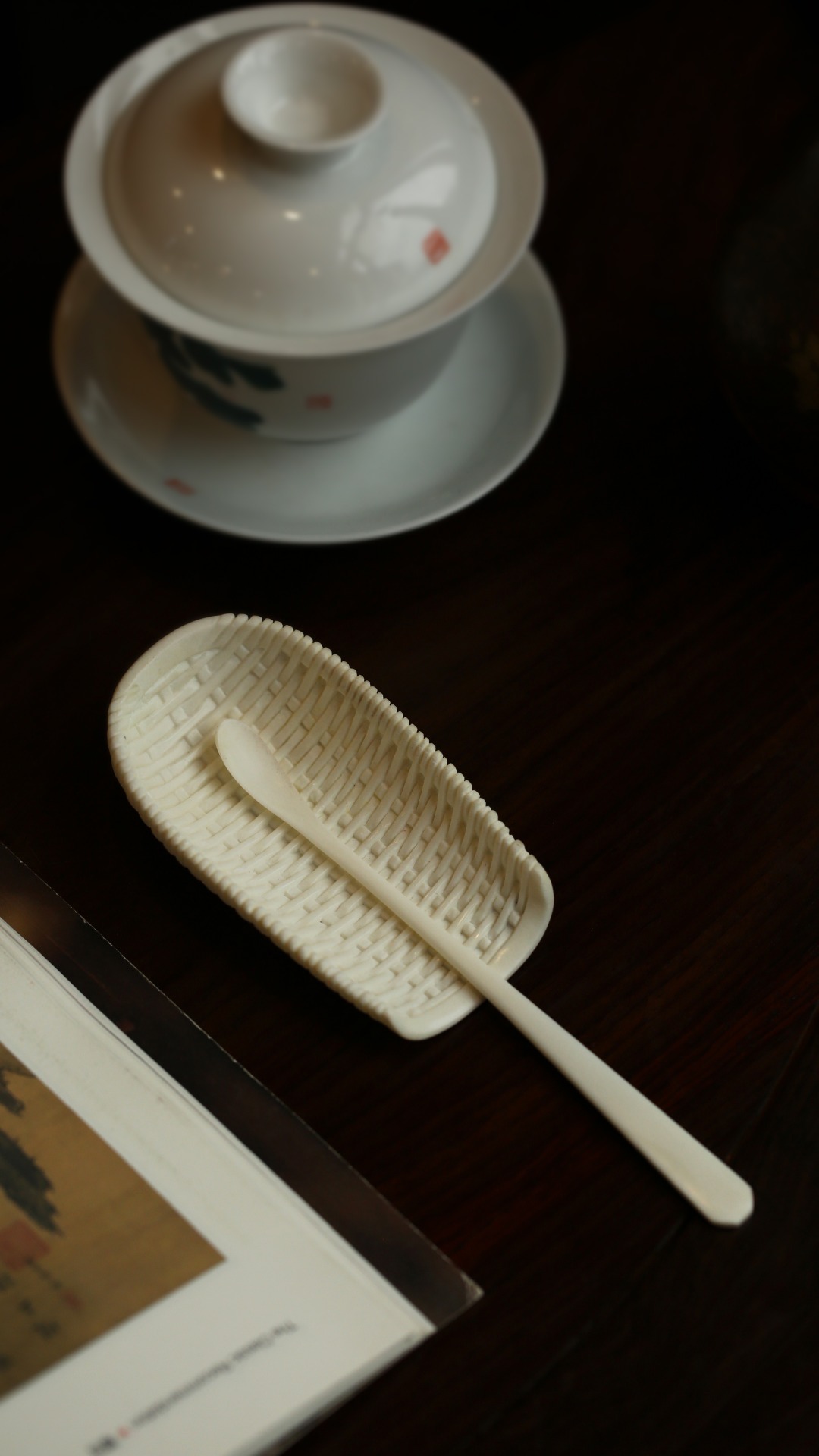 鹿角 丨簸箕 茶则簸箕造型，趣味十足，持则添茶，颇增雅趣。9.7*5.5*2.4