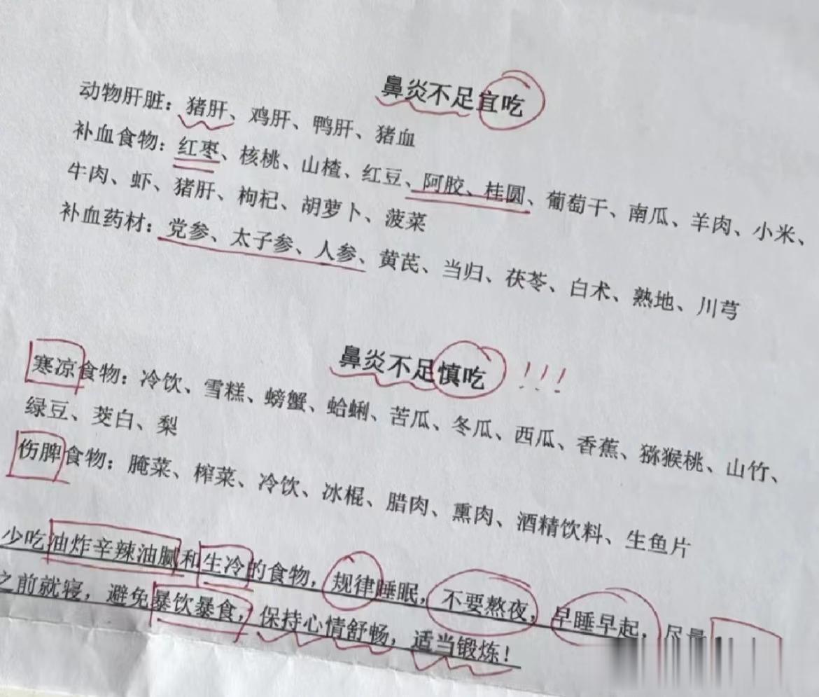 小儿鼻炎饮食宜忌！家长们收藏起来！

伤脾的食物和寒凉性的食物一定要少吃！