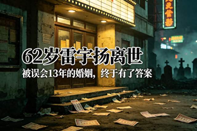 62岁雷宇扬遗憾离世！被网暴13年的婚姻，真相终于大白