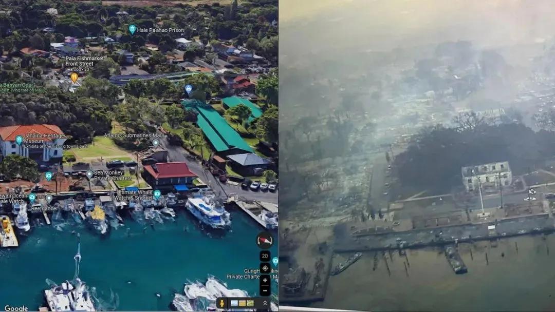 美国人的度假天堂夏威夷，一场莫名其妙的山火至少已造成53人死亡，夏威夷的灾情已惊