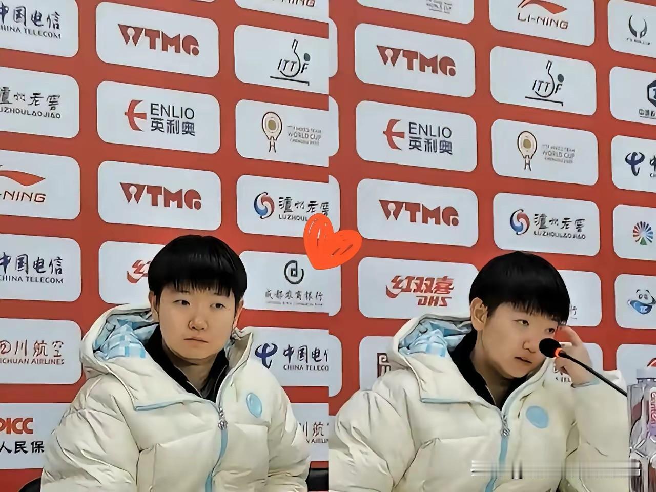 莎莎气冲冲地走进屋里，
第一次穿上羽绒服接受采访，显然是听到她哥的事后，才折回来