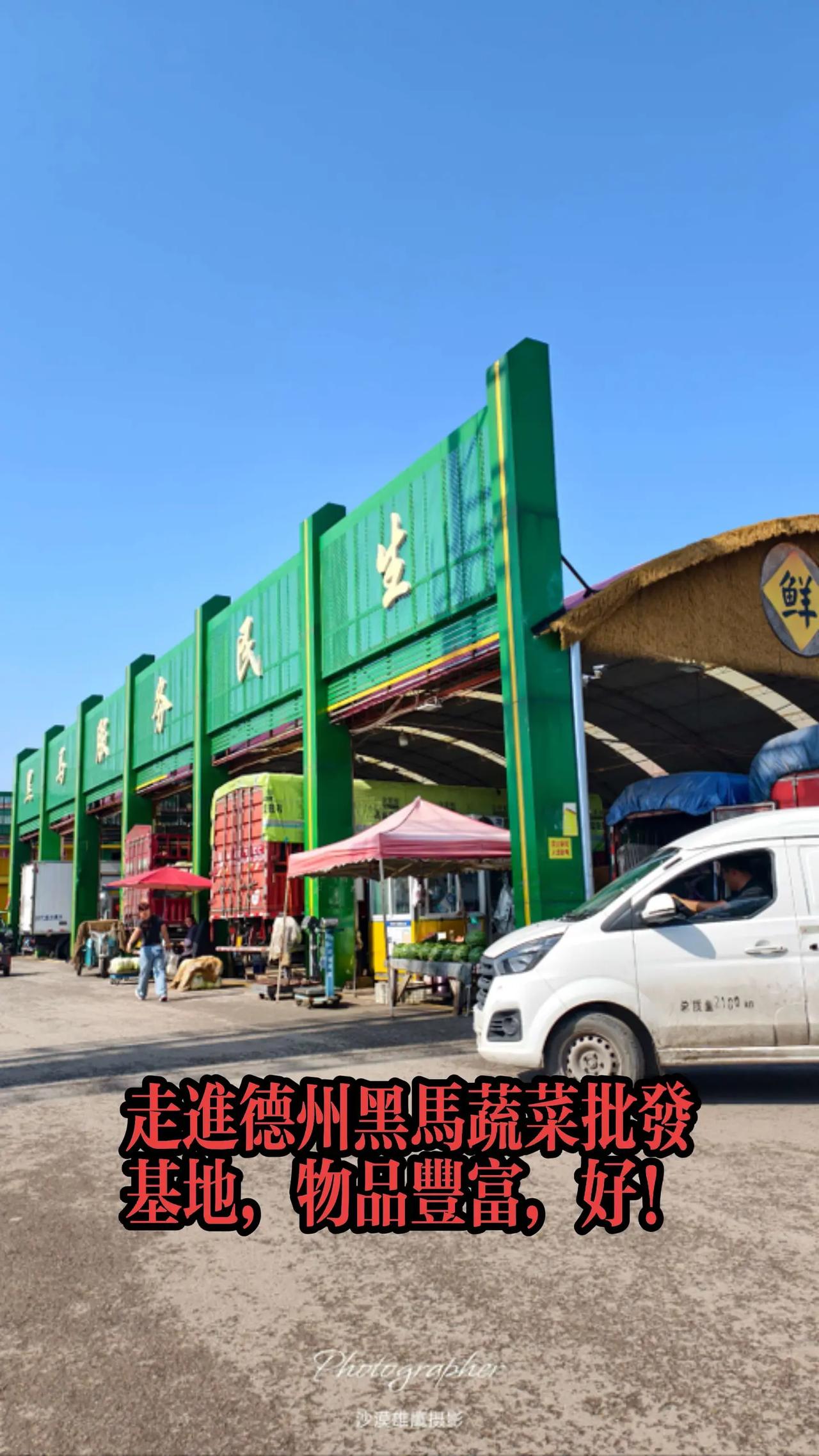 走进德州黑马蔬菜批发基地，物品丰富，好！