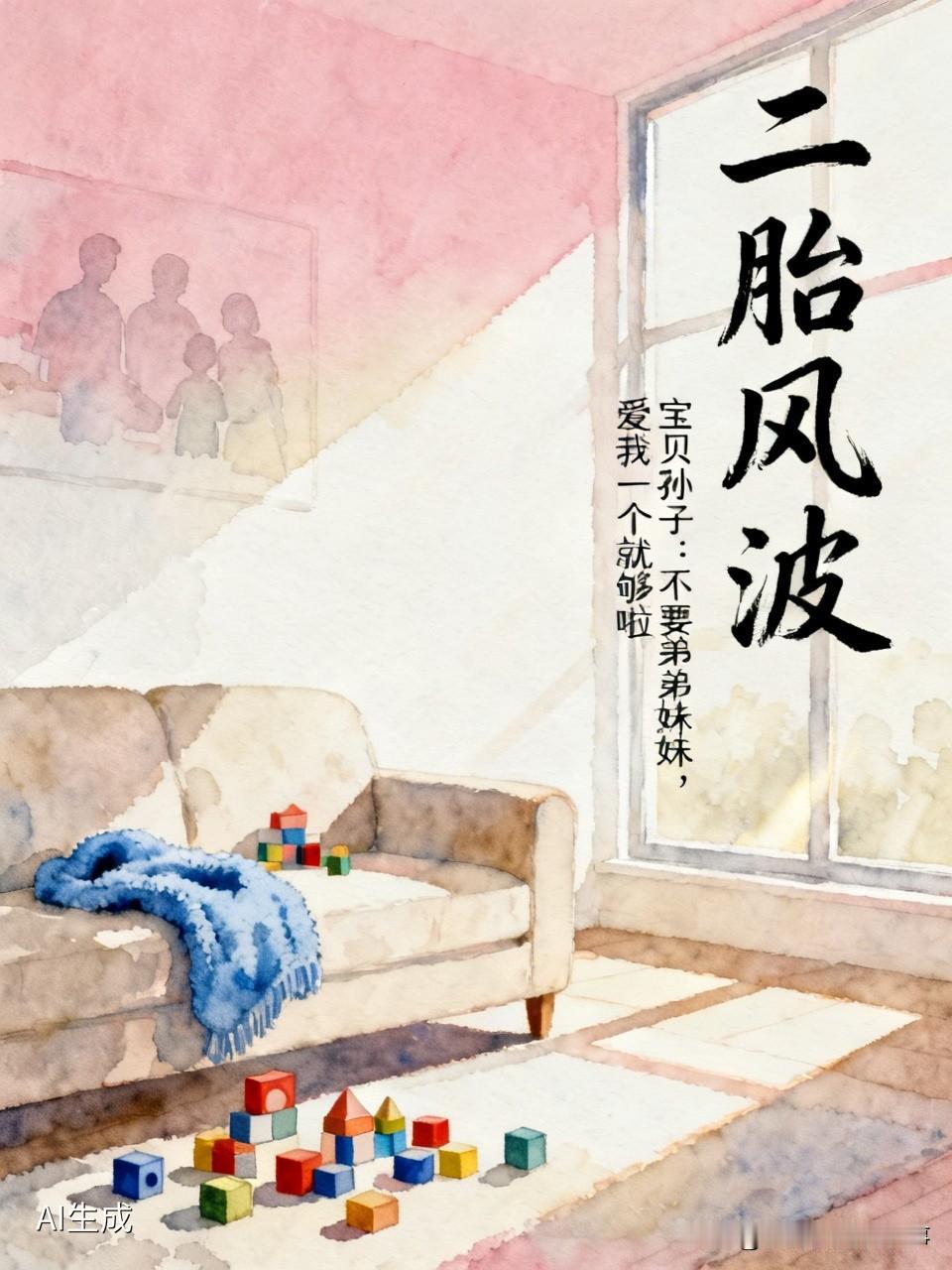 感觉现在的小孩儿都自私。
邻居希望儿子儿媳生二胎，可是儿子儿媳却说，你那宝贝孙子