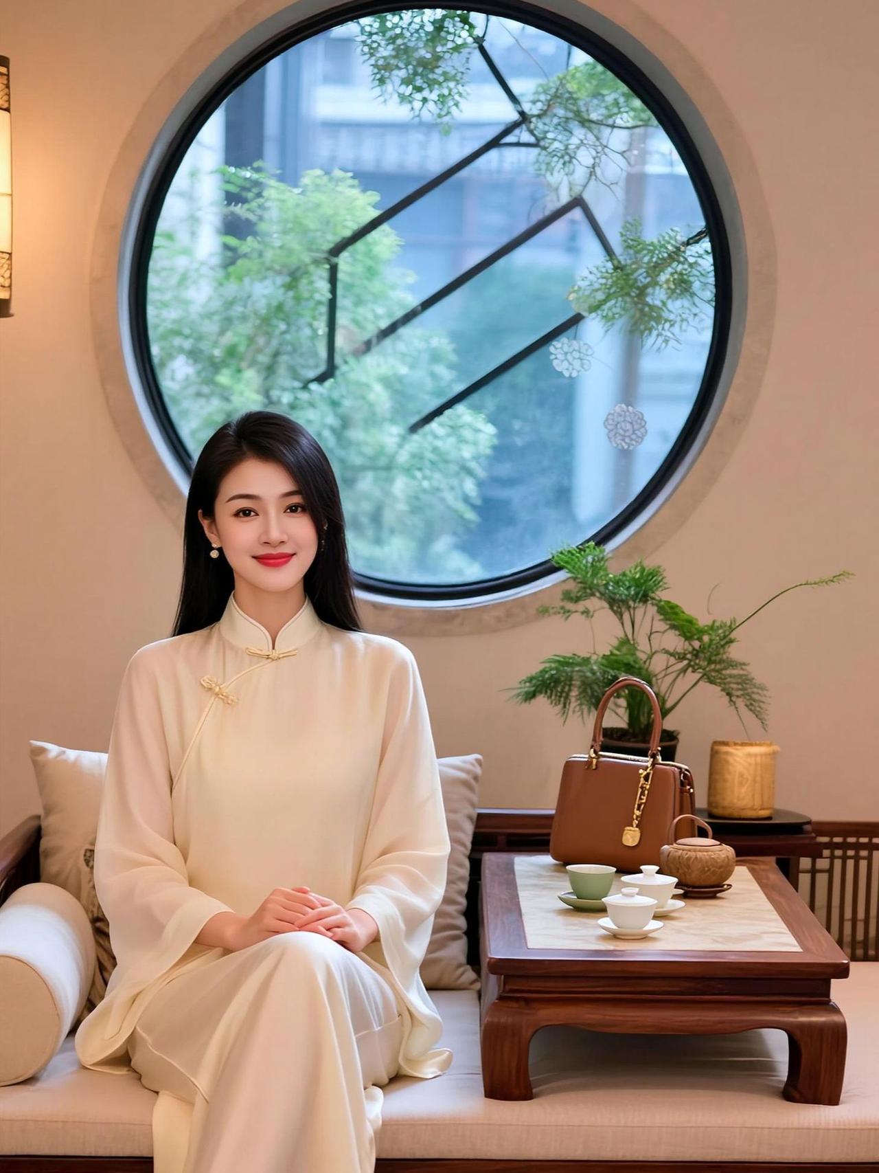 AI中式浅笑写真 抖音ai创作 中式美学服饰 意境美 禅意生活