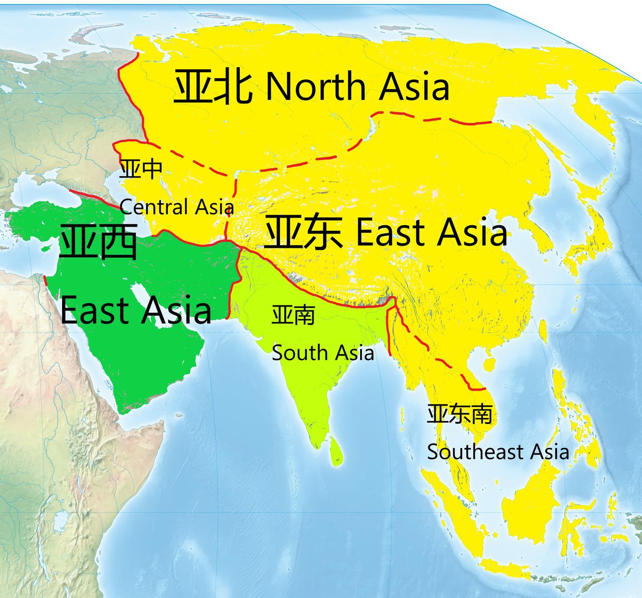 东亚是我们对亚洲东部的习惯性称呼，然而正确的称呼其实是“亚东”。“东亚”源自倭奴