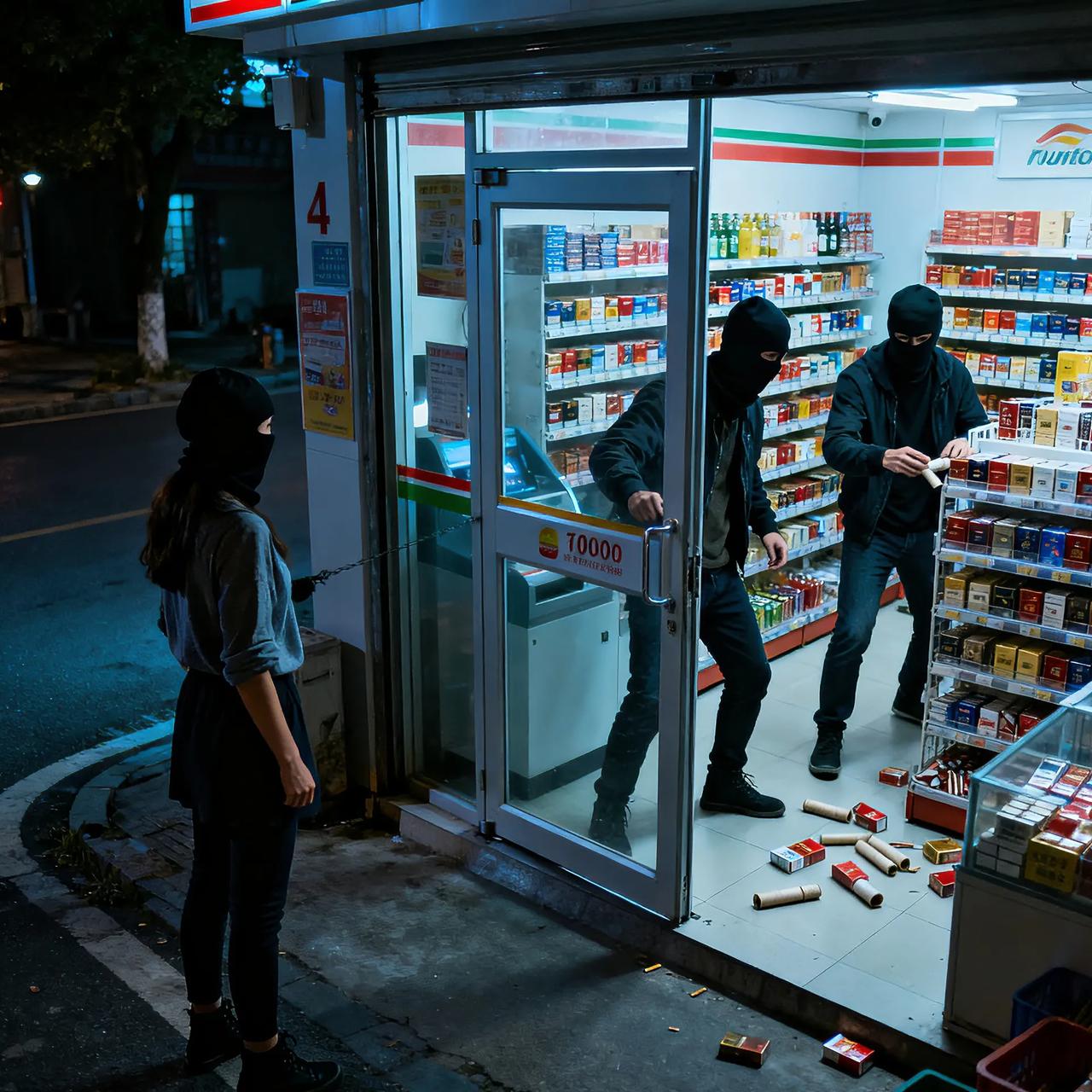 胆太肥！3人蒙面偷5家无人便利店，卷走6000元香烟
 
湖南这仨人也太嚣张了！