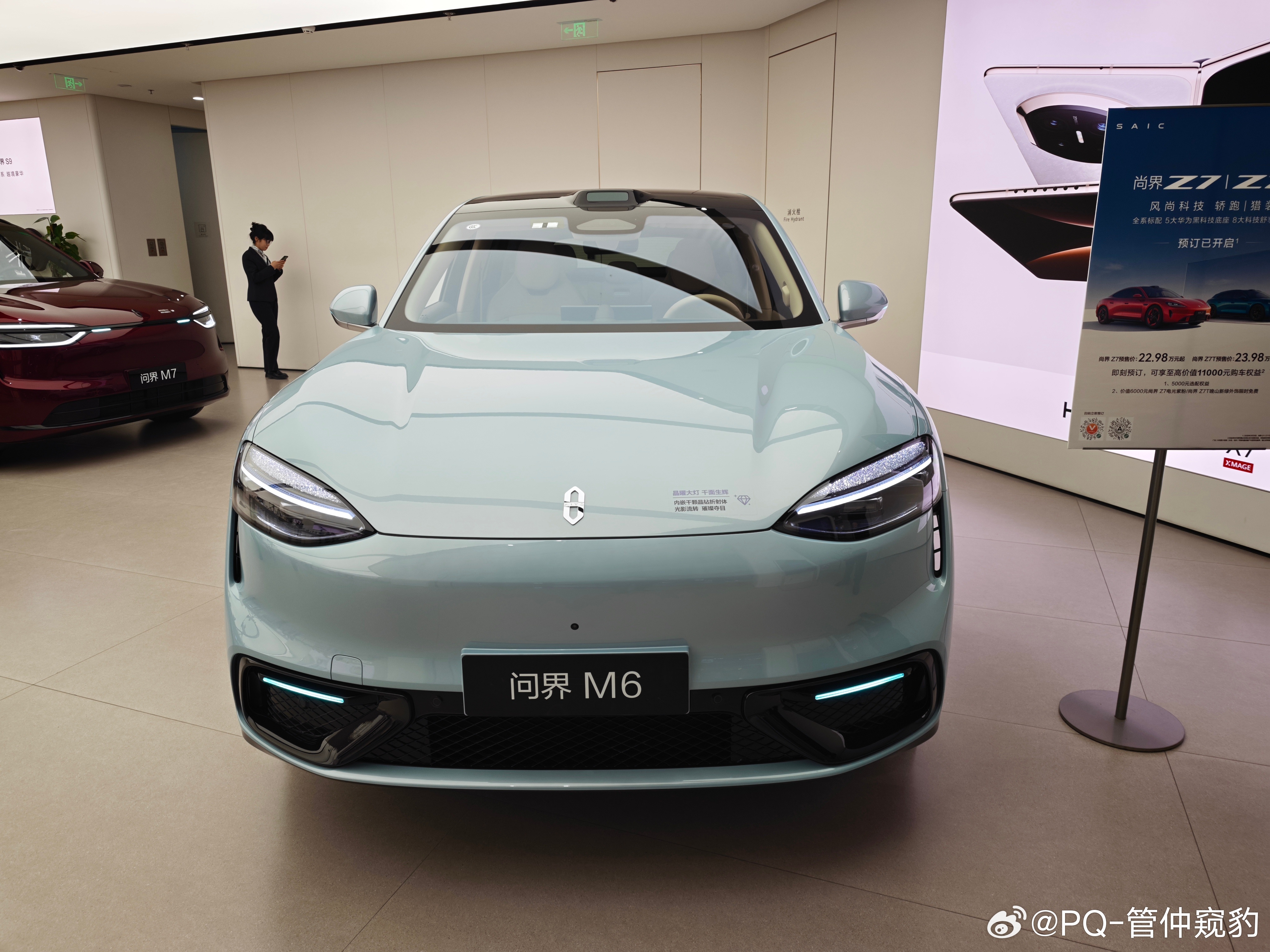 我没忍住来看了问界m6 嗯，好车好车 