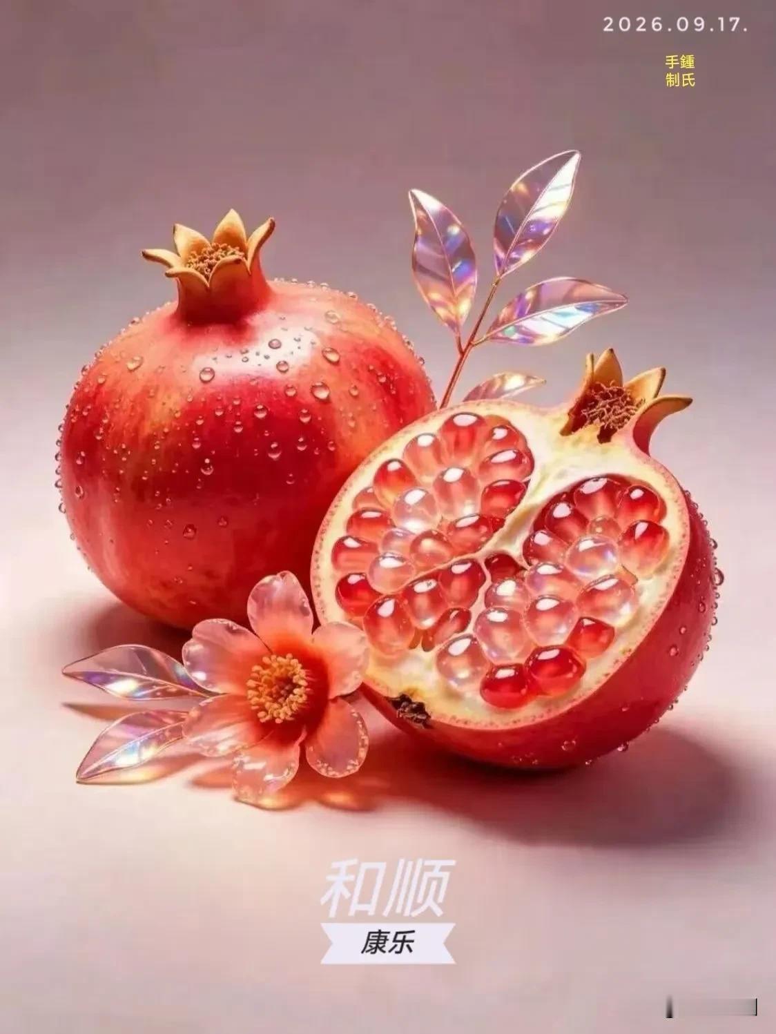 《菩萨蛮·秋晨寄祝》

秋光送爽晨风软，
熹微初照清秋畔。
嗅得野花香，
安康伴