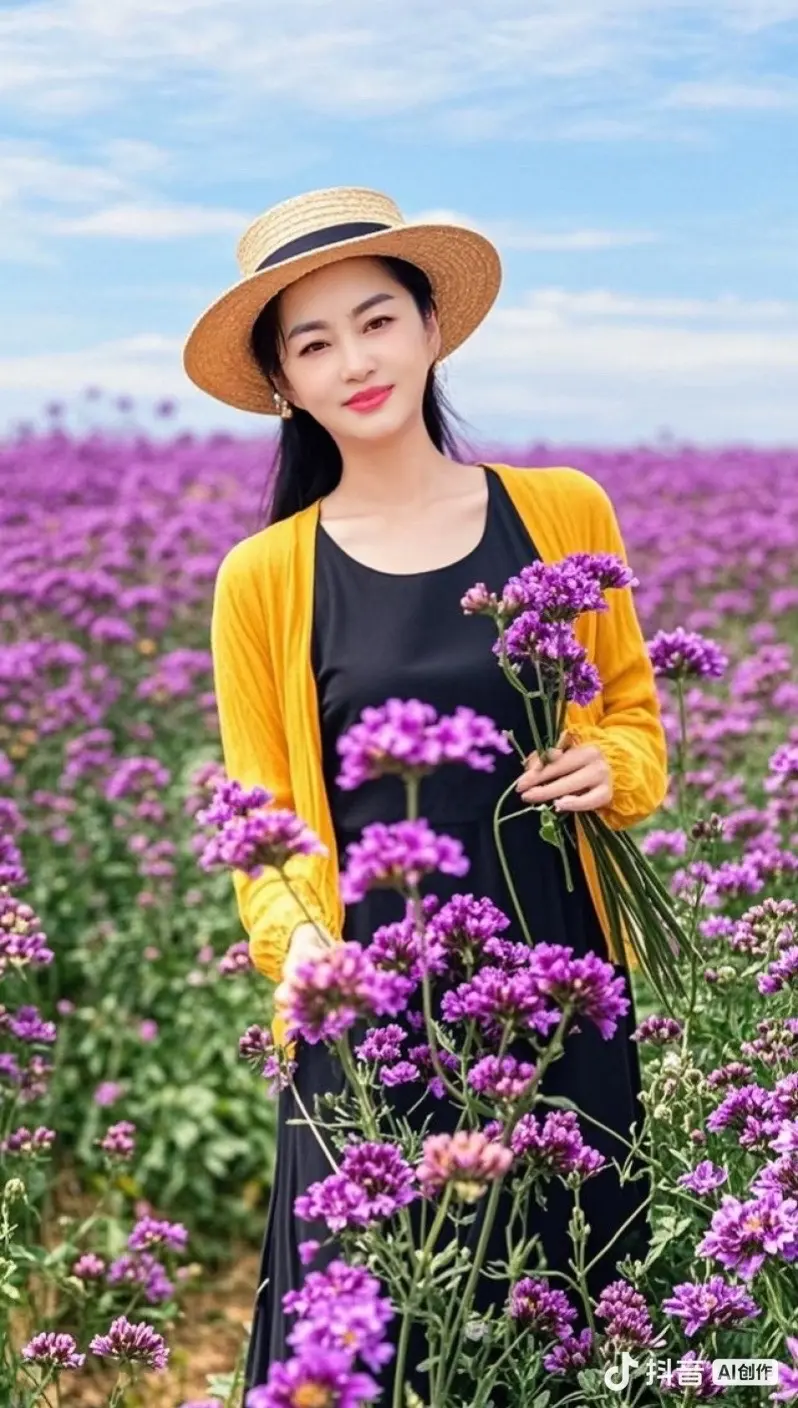穿搭  花海遇见你