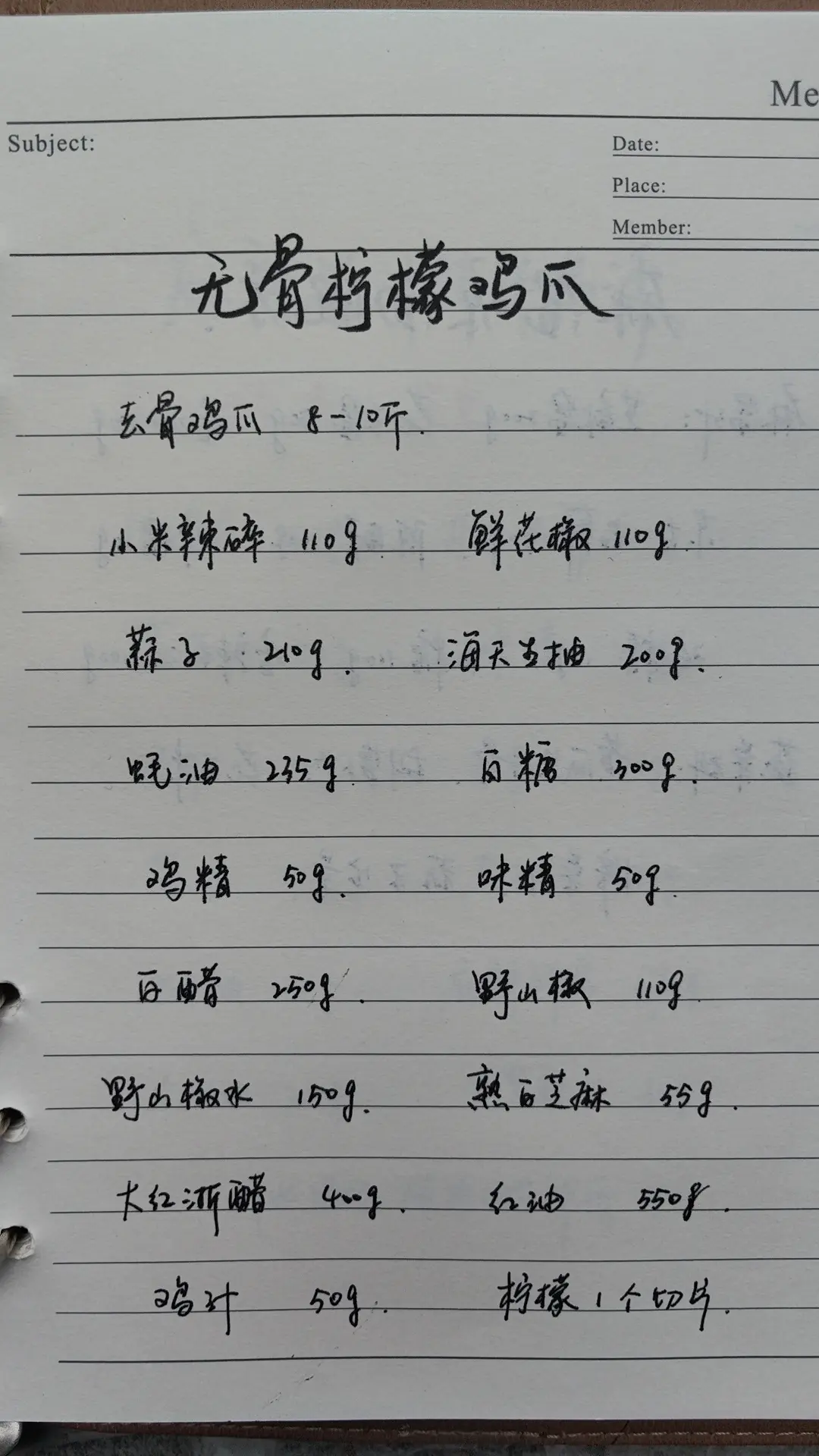 无骨柠檬鸡爪配方教程来啦。花2800学来的，自己卤菜店也在用的配方，汁...