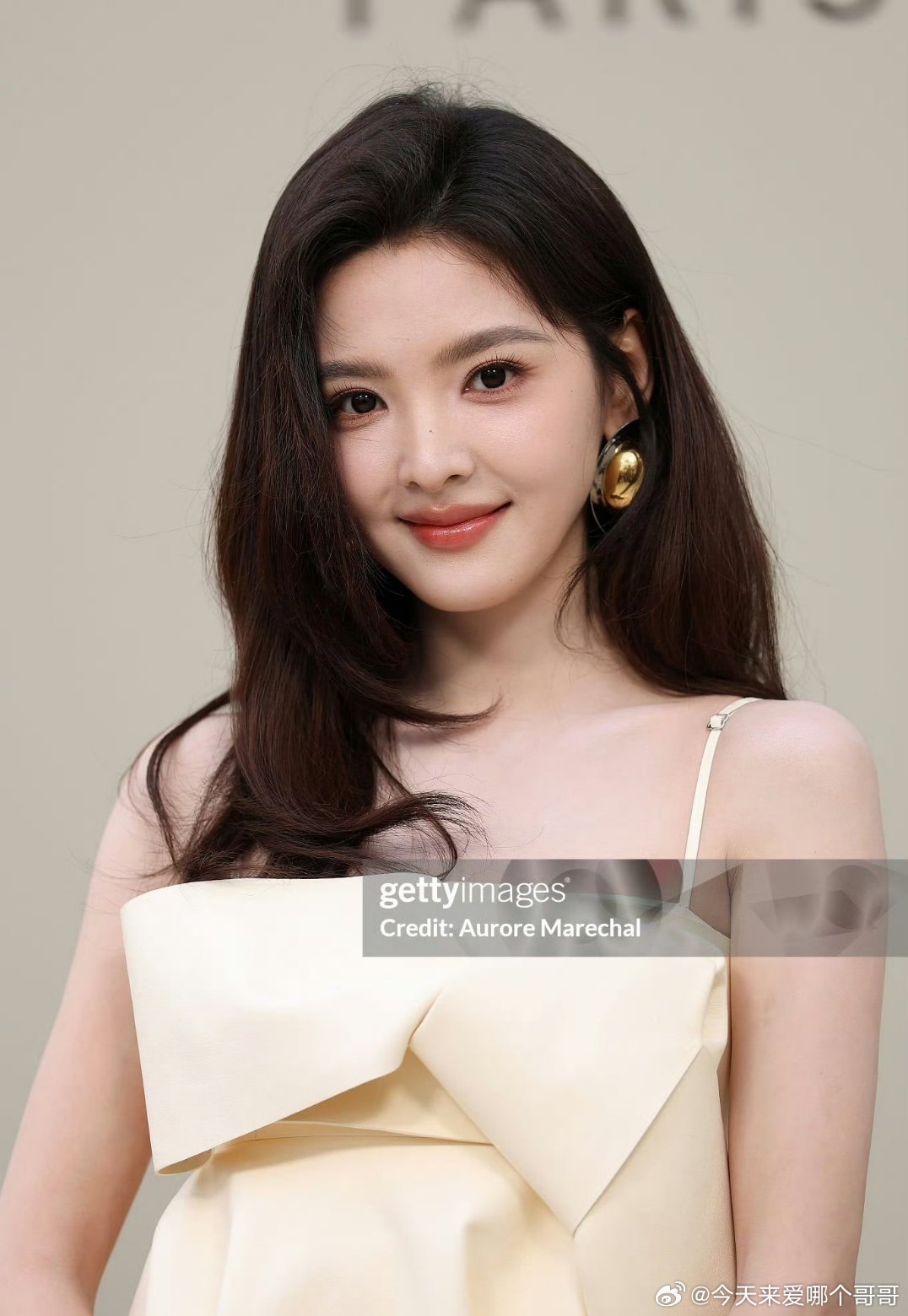 章若楠巴黎时装周纪梵希大秀G社生图，真的好漂亮 